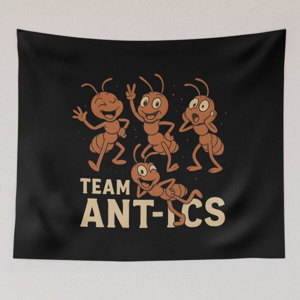 Item preview, Team Ant-ics – Funny Cartoon Ant Squad designed and sold by SidTastic .