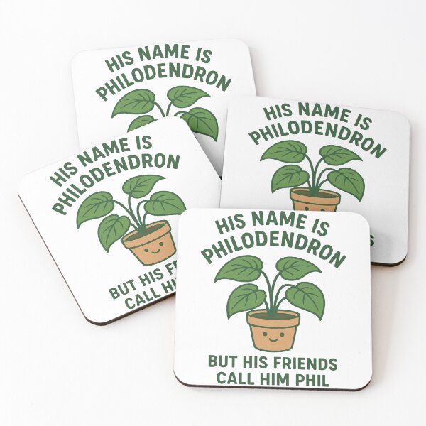 Item preview, Phil the Philodendron Plant Pun designed and sold by ifdogscouldclap....