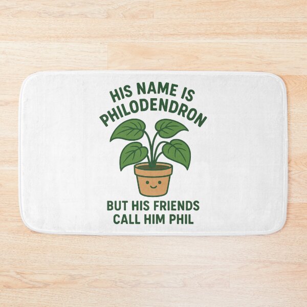 Item preview, Phil the Philodendron Plant Pun designed and sold by ifdogscouldclap....