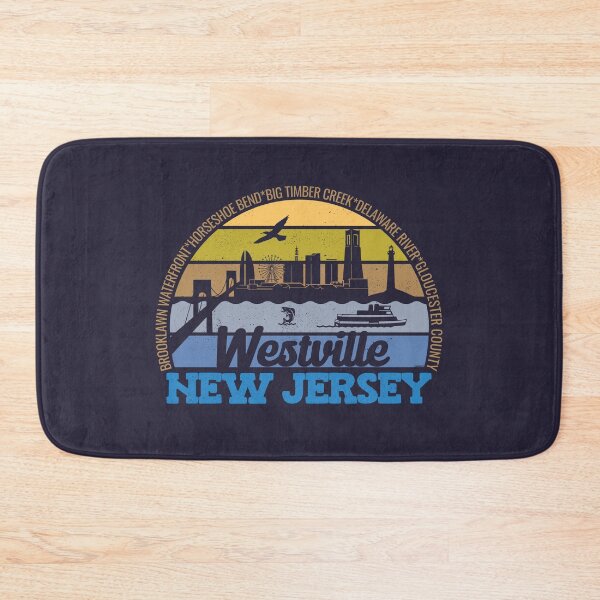 Artikelvorschau, Westville New Jersey Sunset Retro Vintage Lokalstolz Logo entworfen und verkauft von CRHPOD20.
