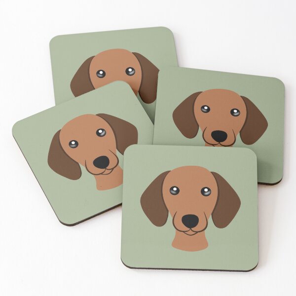 Item preview, Cute retro dogs - Dachshund  designed and sold by ellealsopaints.