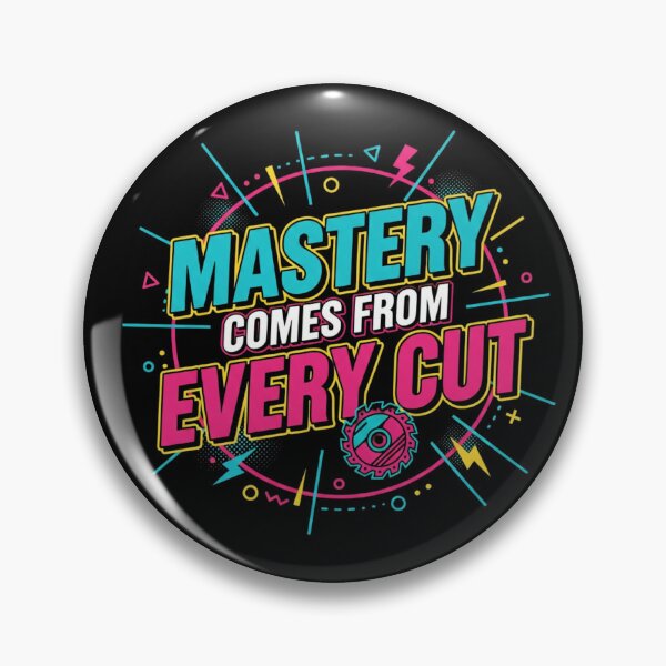Item preview, Woodworking Mastery Colorful Typography designed and sold by Ink-Fusions.