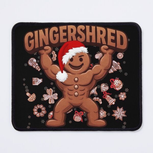 Item preview, Gingershred Bodybuilder | Santa Hat Gingerbread Bodybuilder designed and sold by PROPera-design.
