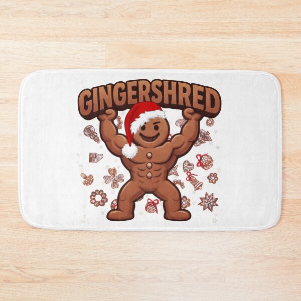 Item preview, Gingershred Bodybuilder | Santa Hat Gingerbread Bodybuilder designed and sold by PROPera-design.