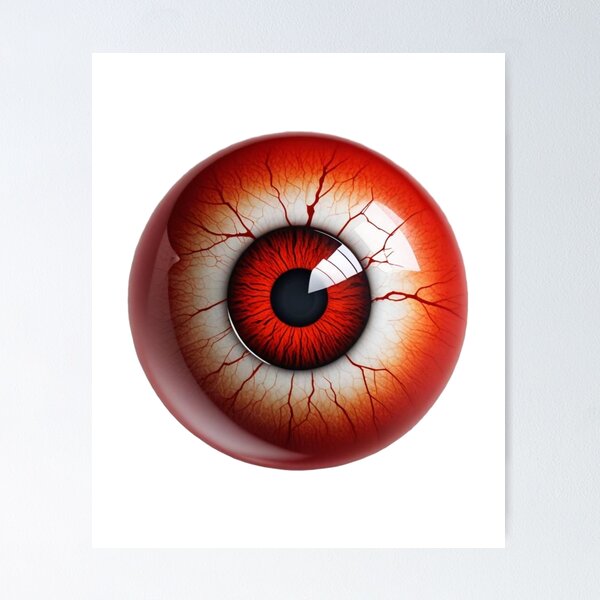 Item preview, A Red Bloodshot Eyeball designed and sold by Jumbled Mind.