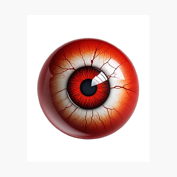 Item preview, A Red Bloodshot Eyeball designed and sold by Jumbled Mind.