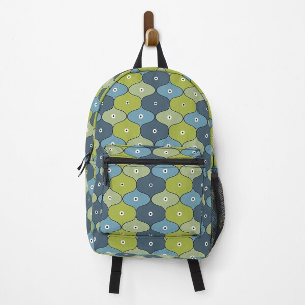 Item preview, Retro Wave Pattern - blue/green designed and sold by Willow & Grace Designs.