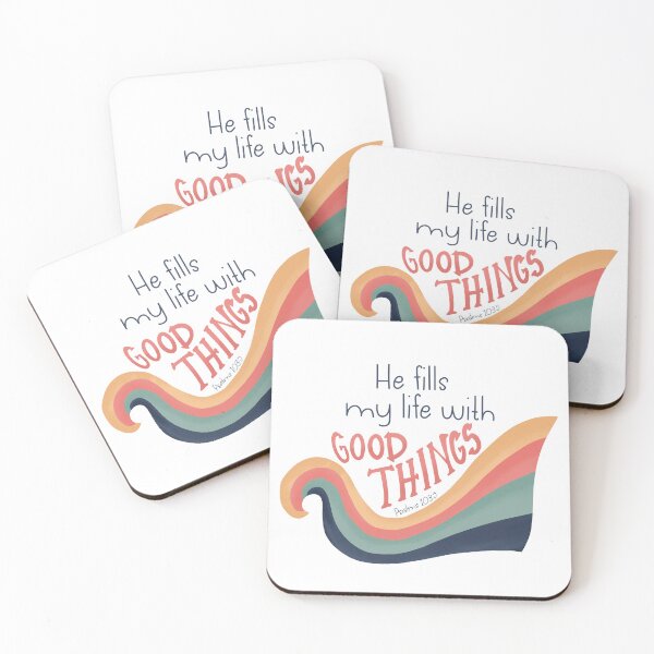 Item preview, Good Things - faith based art Psalm 103:5 designed and sold by Willow & Grace Designs.