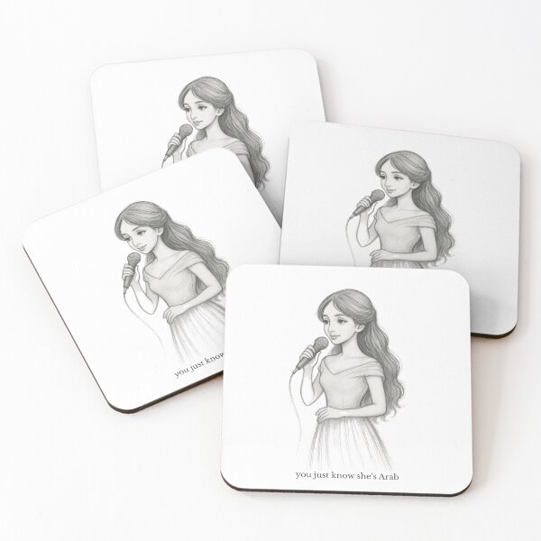 Item preview, You Just Know She’s Arab – Sketch Singer Aesthetic  designed and sold by JA-1994.