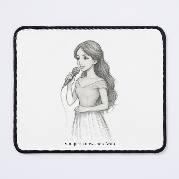 Item preview, You Just Know She’s Arab – Sketch Singer Aesthetic  designed and sold by JA-1994.