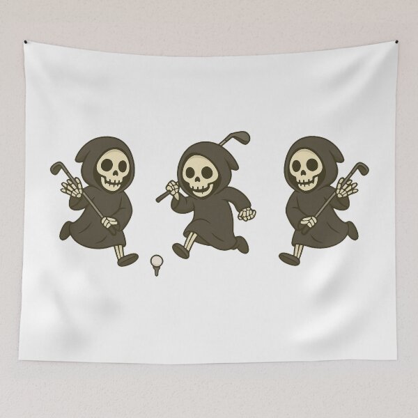 Item preview, Grim Reapers Playing Golf (Funny Golfers) designed and sold by JamesDunican.