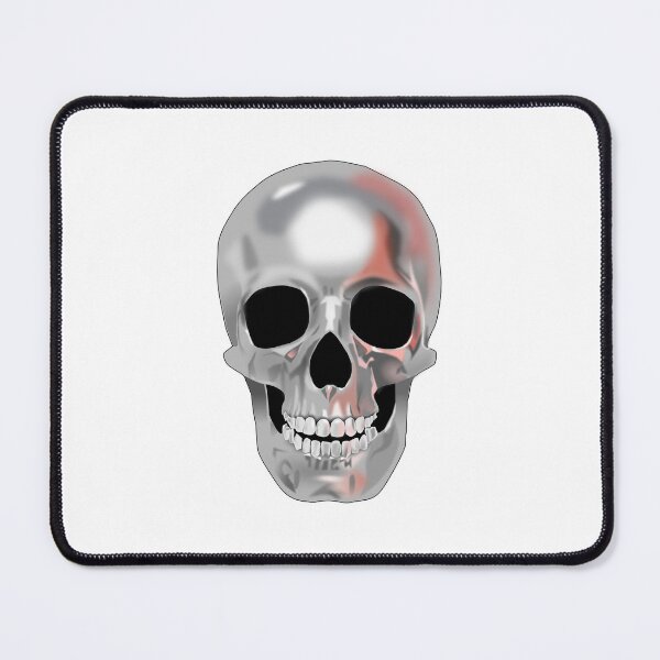 Item preview, Metallic Iron Skull Graphic - Shiny 3D Pop Art Design designed and sold by denip.