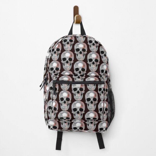Item preview, Metallic Iron Skull Graphic - Shiny 3D Pop Art Design designed and sold by denip.