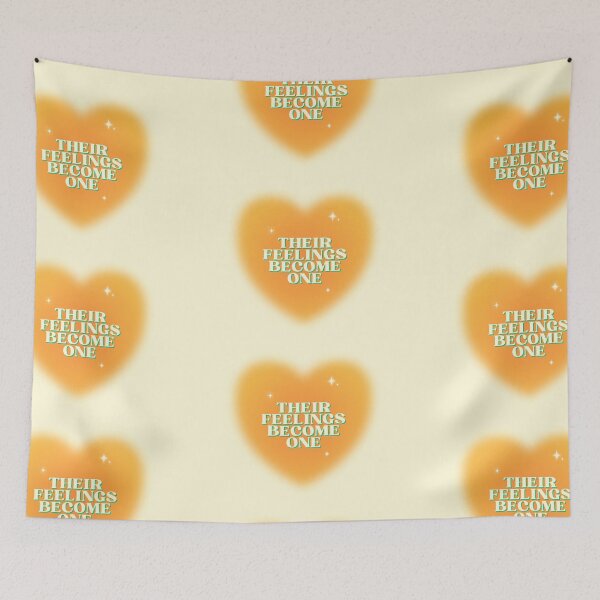 Item preview, "their feelings become one" bakudeku orange green gradient heart designed and sold by gibbianne.