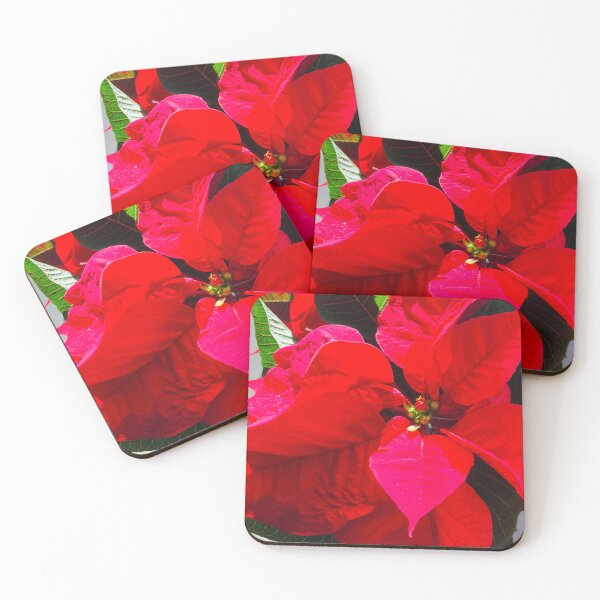 Item preview, Red Pointsettia Landscape designed and sold by Shannon Greve.