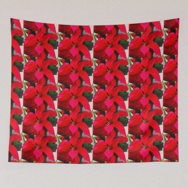 Item preview, Red Pointsettia Landscape designed and sold by Shannon Greve.