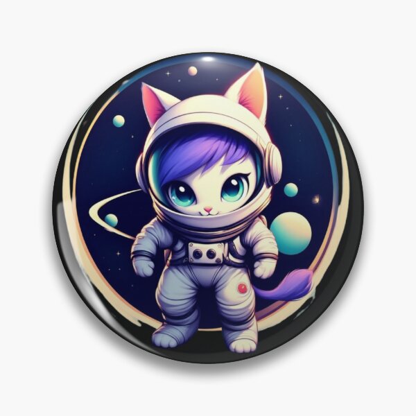Item preview, Castronaut – Cute Retro-Style Space Cat Astronaut Logo Illustration designed and sold by SweetRossel.