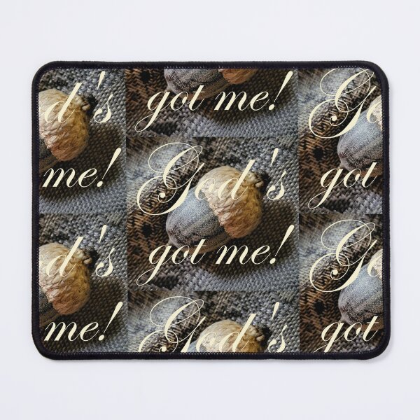 Item preview, God's Got Me - Acorn Alone in Black Cream and White - Motivational Quote designed and sold by ABG Inspirational Art.