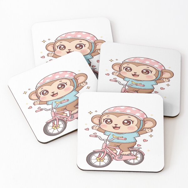 Item preview, Cute Monkey Riding a Bike designed and sold by Mohsin0.