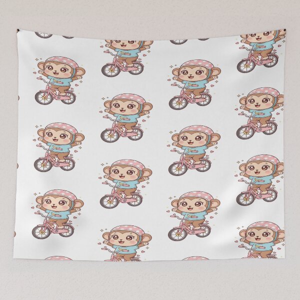 Item preview, Cute Monkey Riding a Bike designed and sold by Mohsin0.