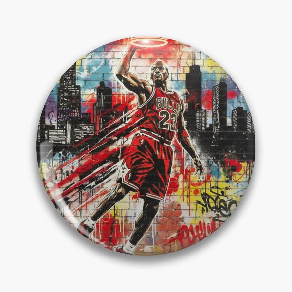 Artikelvorschau, „Michael Jordan Street-Art Dunk Mural“ entworfen und verkauft von AG Clothing Shop.