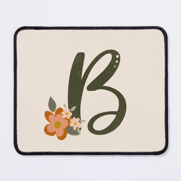 Item preview, Vintage Floral Initial B designed and sold by Willow & Grace Designs.
