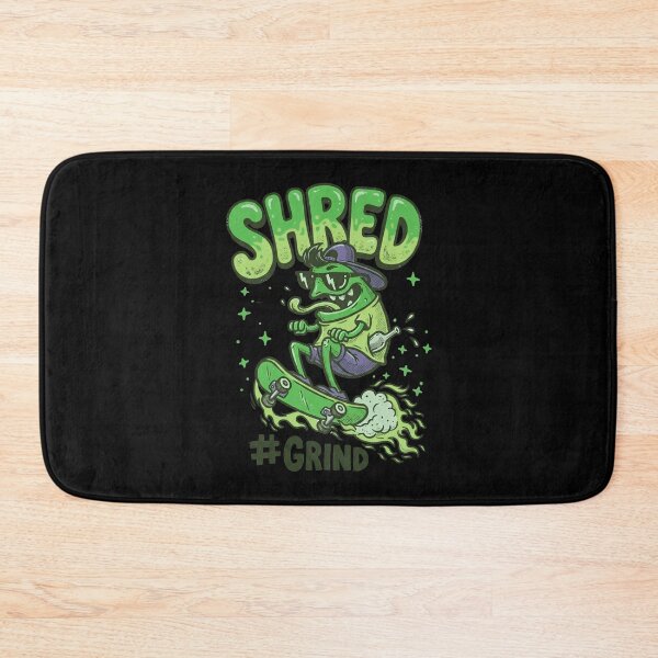 Item preview, Shred Grind - Cool Green Monster Skateboarder Art designed and sold by AwesomeBeyondLimits.