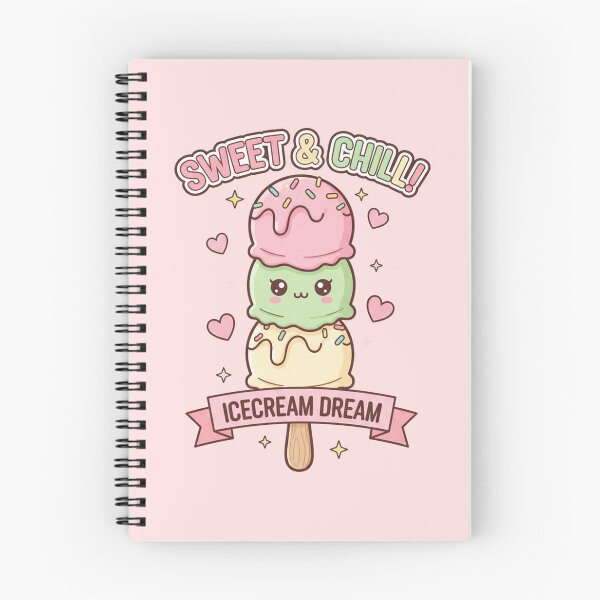 Item preview, Kawaii Ice Cream, Sweet Ice Cream, Cute Dessert, Chibi, Summer Treat, Ice Cream on a Stick, Cute Pastry designed and sold by DarkNight9.