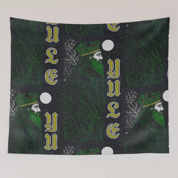 Item preview, The Holly King Woodcut  designed and sold by Imago-Mortis.
