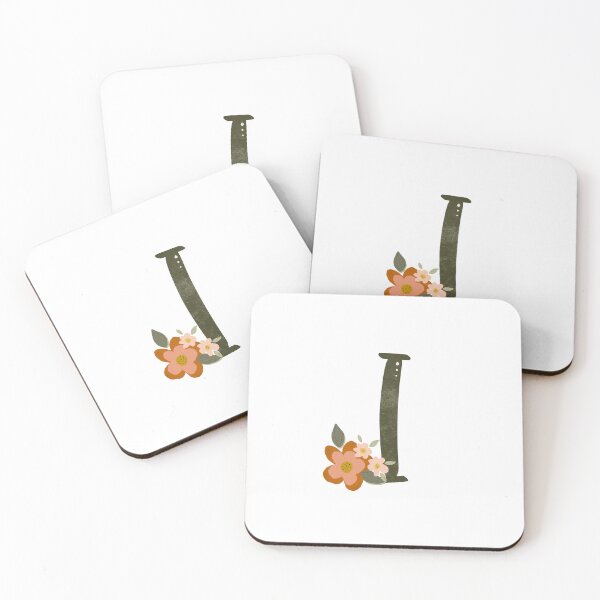 Item preview, Vintage Floral Initial I designed and sold by Willow & Grace Designs.
