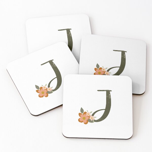 Artikelvorschau, Vintage Blumen-Initiale J entworfen und verkauft von Willow & Grace Designs.