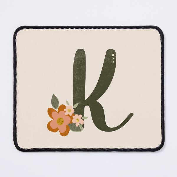 Item preview, Vintage Floral Initial K designed and sold by Willow & Grace Designs.