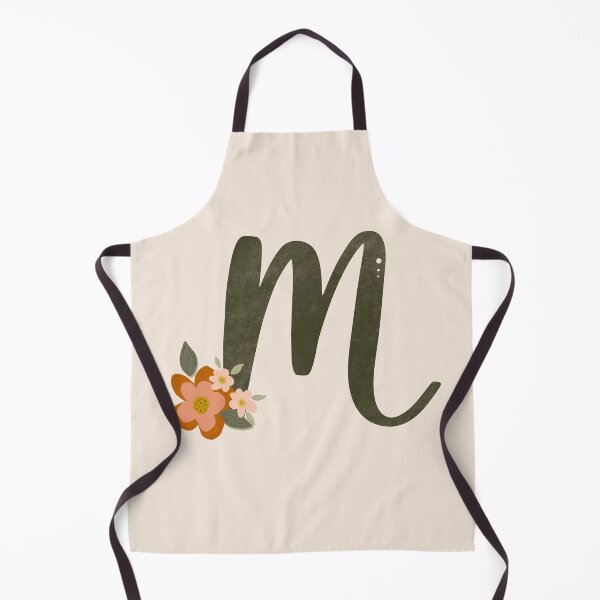 Item preview, Vintage Floral Initial M designed and sold by Willow & Grace Designs.
