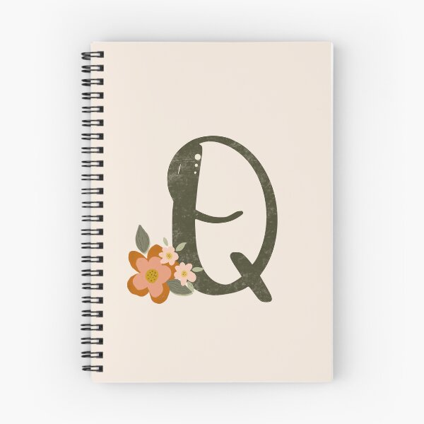 Item preview, Vintage Floral Initial Q designed and sold by Willow & Grace Designs.