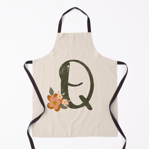 Item preview, Vintage Floral Initial Q designed and sold by Willow & Grace Designs.