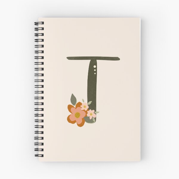 Item preview, Vintage Floral Initial T designed and sold by Willow & Grace Designs.