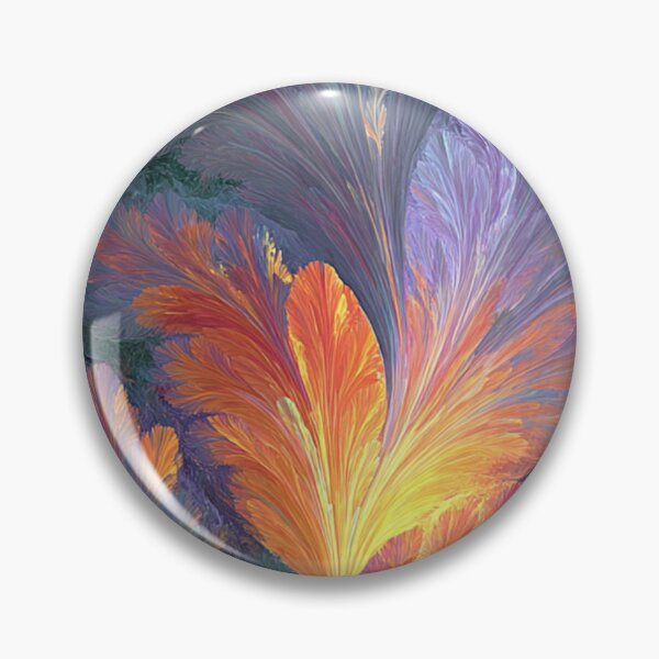 Item preview, Radiant Fractal Feather Plume – Abstract Digital Artwork designed and sold by TreatLLC.