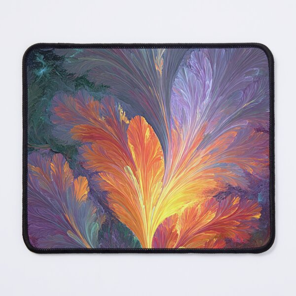 Item preview, Radiant Fractal Feather Plume – Abstract Digital Artwork designed and sold by TreatLLC.