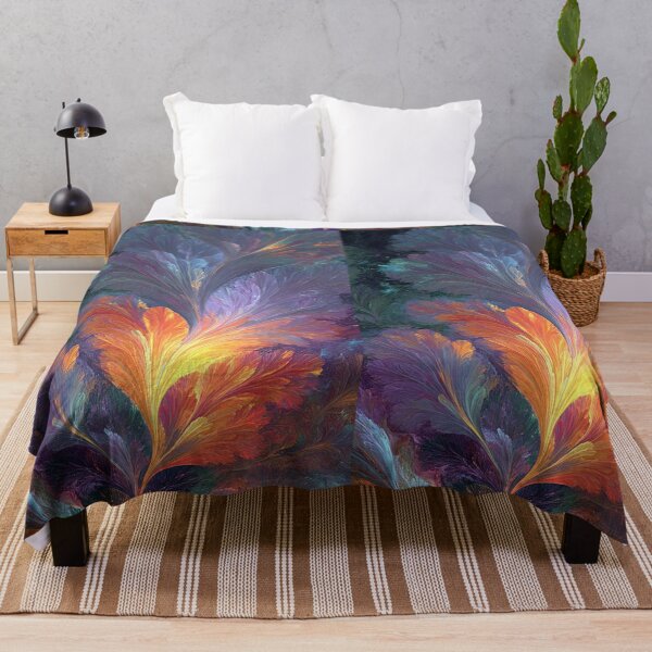 Item preview, Radiant Fractal Feather Plume – Abstract Digital Artwork designed and sold by TreatLLC.