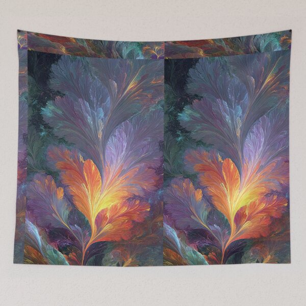 Item preview, Radiant Fractal Feather Plume – Abstract Digital Artwork designed and sold by TreatLLC.