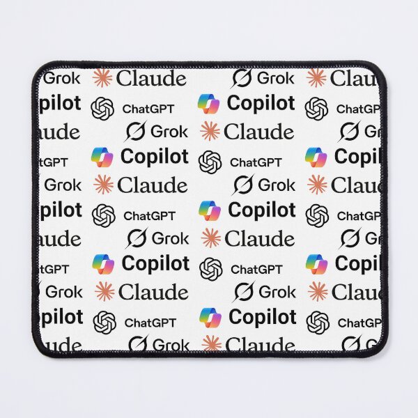 Item preview, popular AI chatbots sticker pack, claude,copilot ,chatgpt, grock,nano banana designed and sold by SnapYourStyle.
