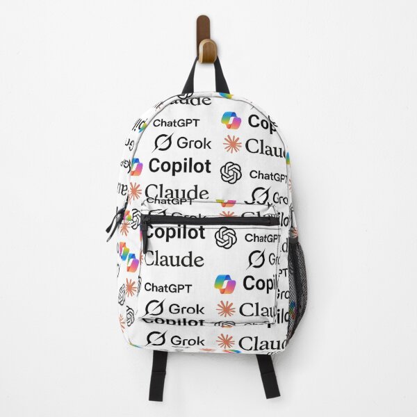 Item preview, popular AI chatbots sticker pack, claude,copilot ,chatgpt, grock,nano banana designed and sold by SnapYourStyle.