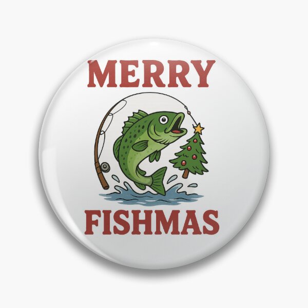 Item preview, Funny Christmas Fishing T-Shirt – “Merry Fishmas” – Holiday Fisherman Gift designed and sold by MeixGraphics.