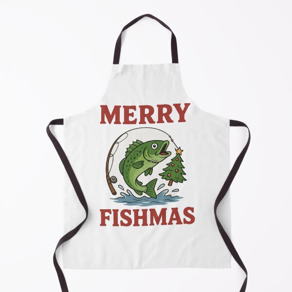 Item preview, Funny Christmas Fishing T-Shirt – “Merry Fishmas” – Holiday Fisherman Gift designed and sold by MeixGraphics.
