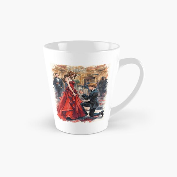 Item preview, Girl in Red and men in black is proposing her - Valentine Special - Couple Romantic moments designed and sold by RSDigitalPrintDesign.