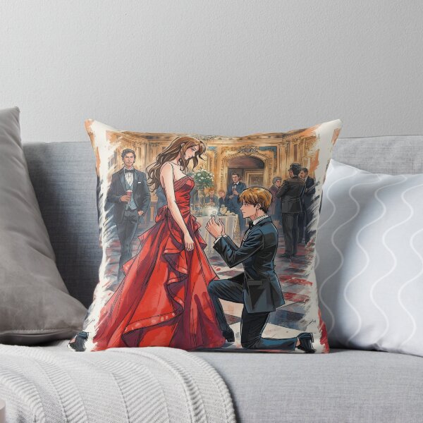 Item preview, Girl in Red and men in black is proposing her - Valentine Special - Couple Romantic moments designed and sold by RSDigitalPrintDesign.