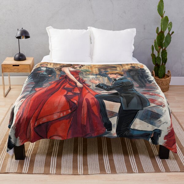 Item preview, Girl in Red and men in black is proposing her - Valentine Special - Couple Romantic moments designed and sold by RSDigitalPrintDesign.