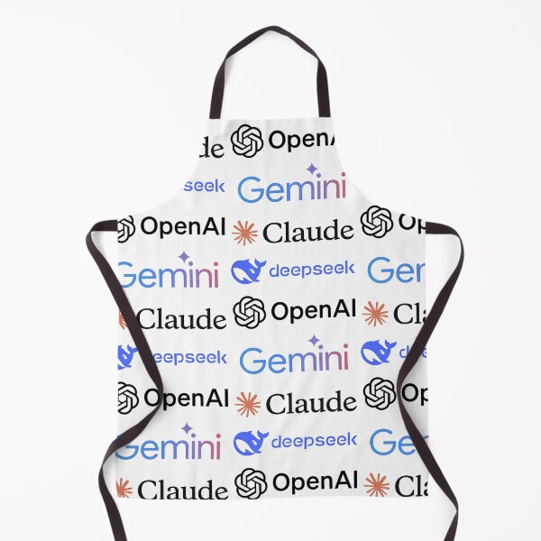 Item preview, popular AI chatbots sticker pack, claude,deepseek,chatgpt, gemini  designed and sold by SnapYourStyle.