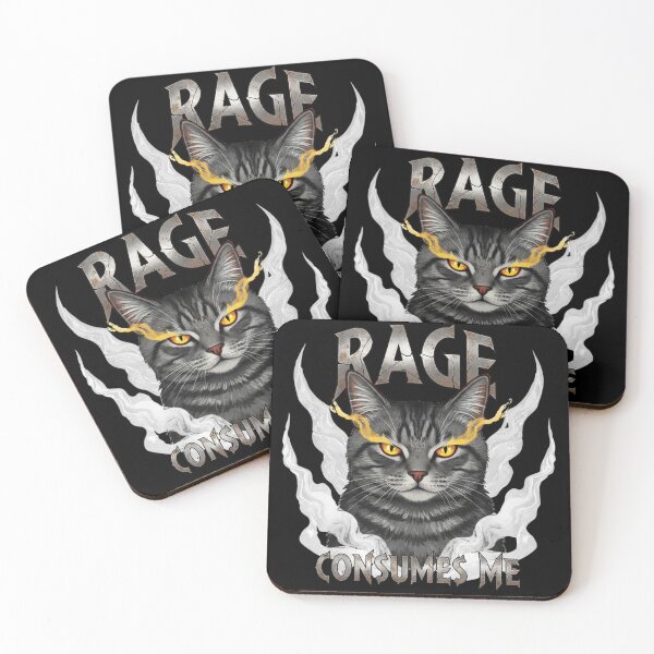 Item preview, Rage Consumes Me Cat Rage Consumes Me Cat  designed and sold by faridman.