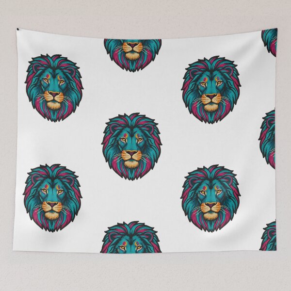 Item preview, EMBROIDERED PATCH OF A LION designed and sold by infinitearte.